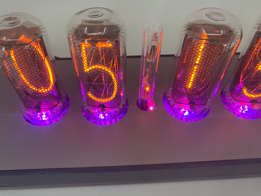 Driftwood Large Nixie Smart Clock