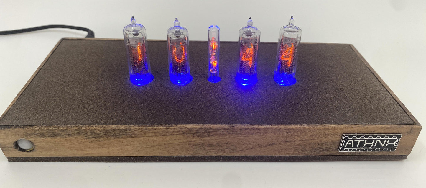 Mocha Small Nixie Clock #54