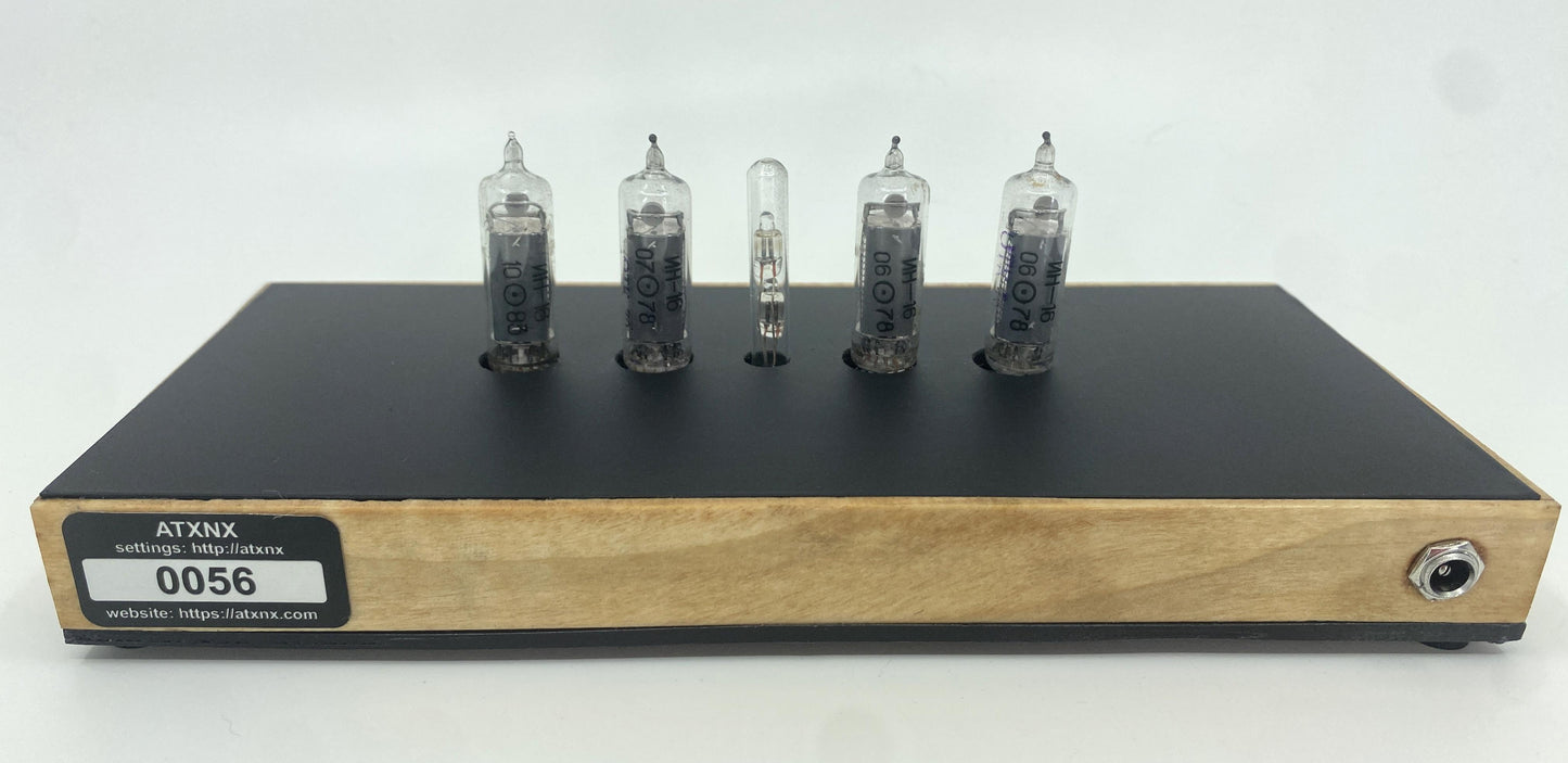 Matte Black Small Nixie Clock #56
