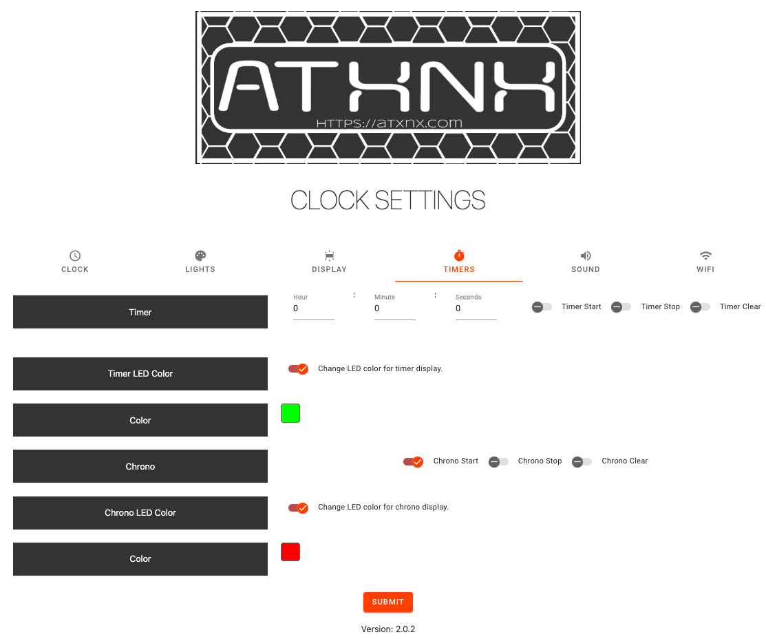 Black Large Nixie Smart Clock