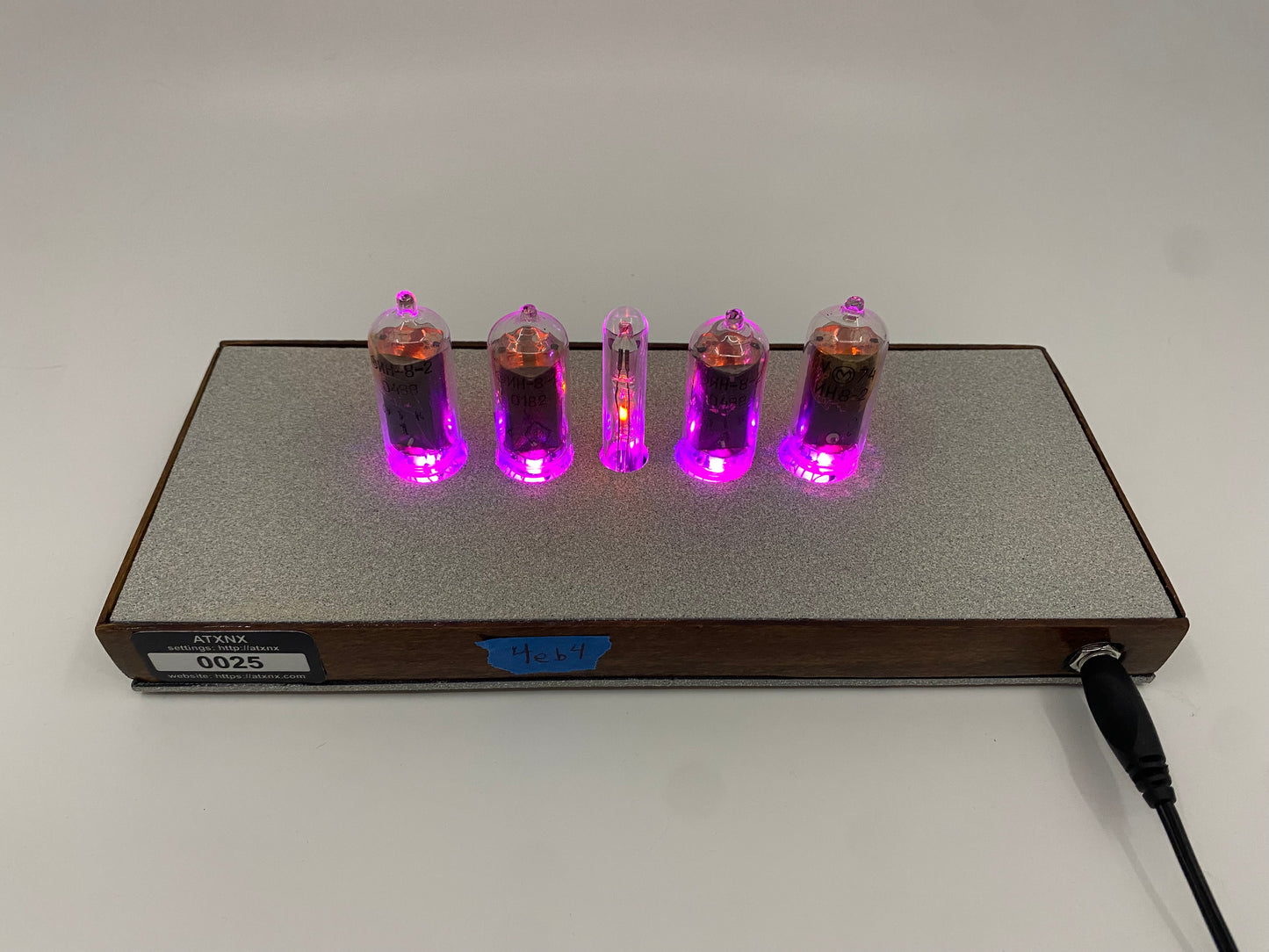Bone Medium Nixie Clock
