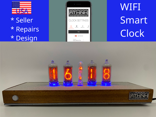 Bone Medium Nixie Clock