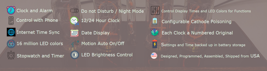 Dune Medium Nixie Clock