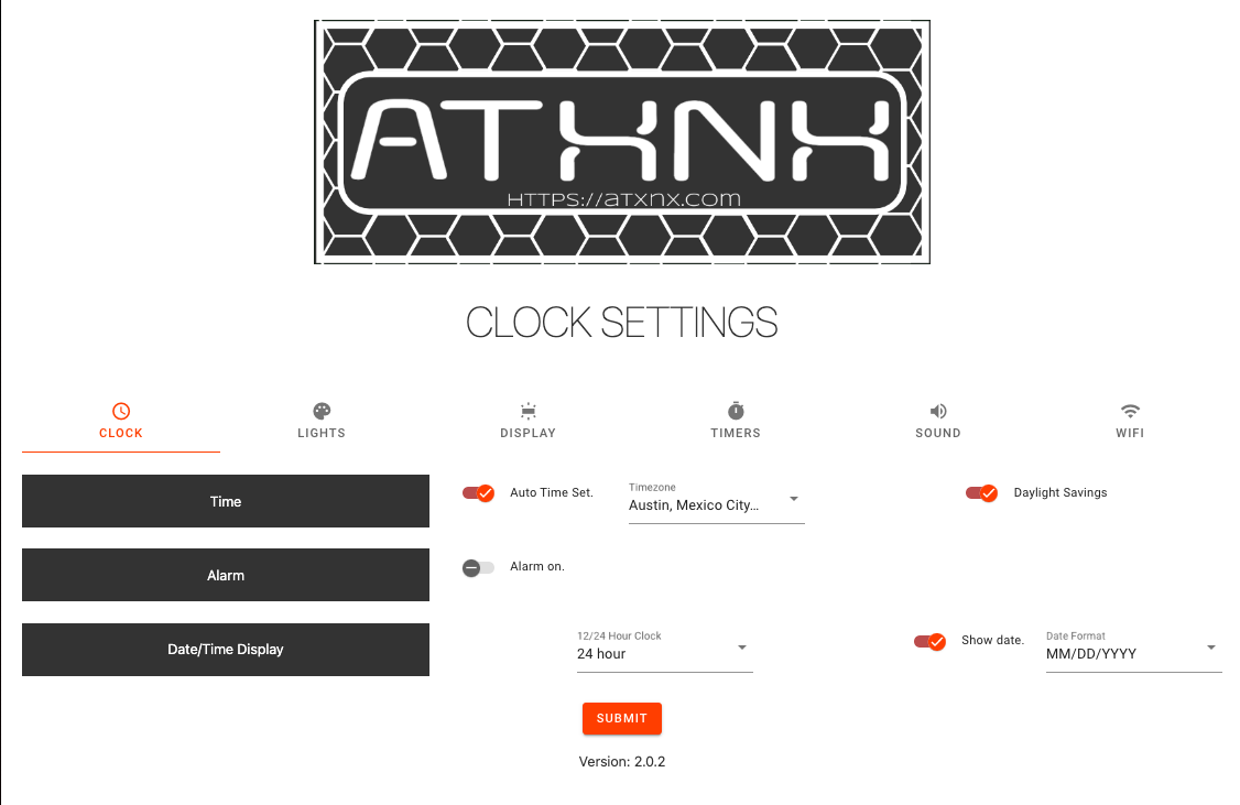 Black Small Nixie Clock
