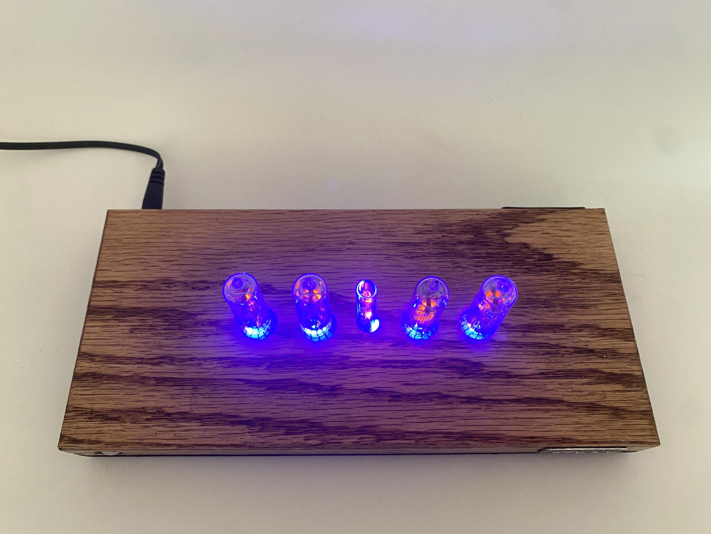 Oak Small Nixie Clock #49