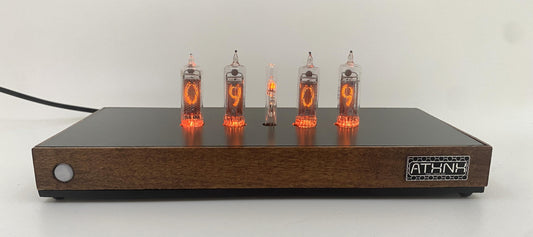 Matte Black Small Nixie Clock #56