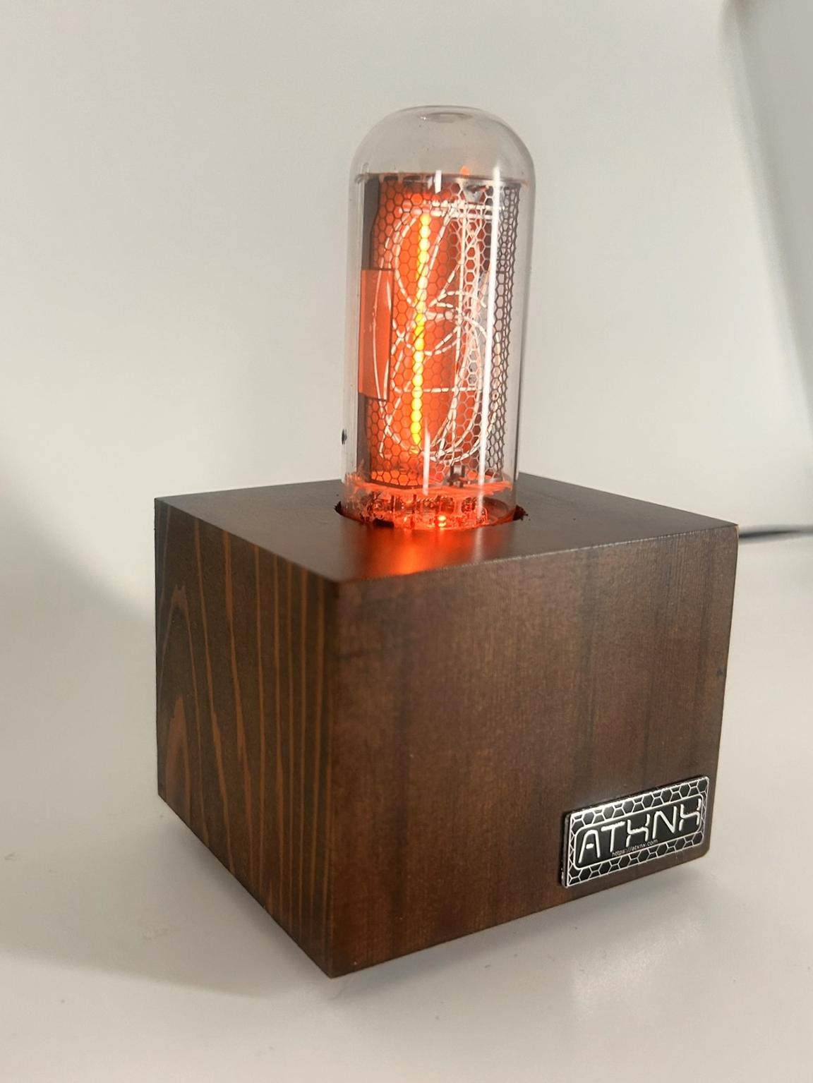 Cedar Single Nixie Tube Clock (Large) - Vintage Retro Table Clock - Gift - Graduation - Wedding - Nixie