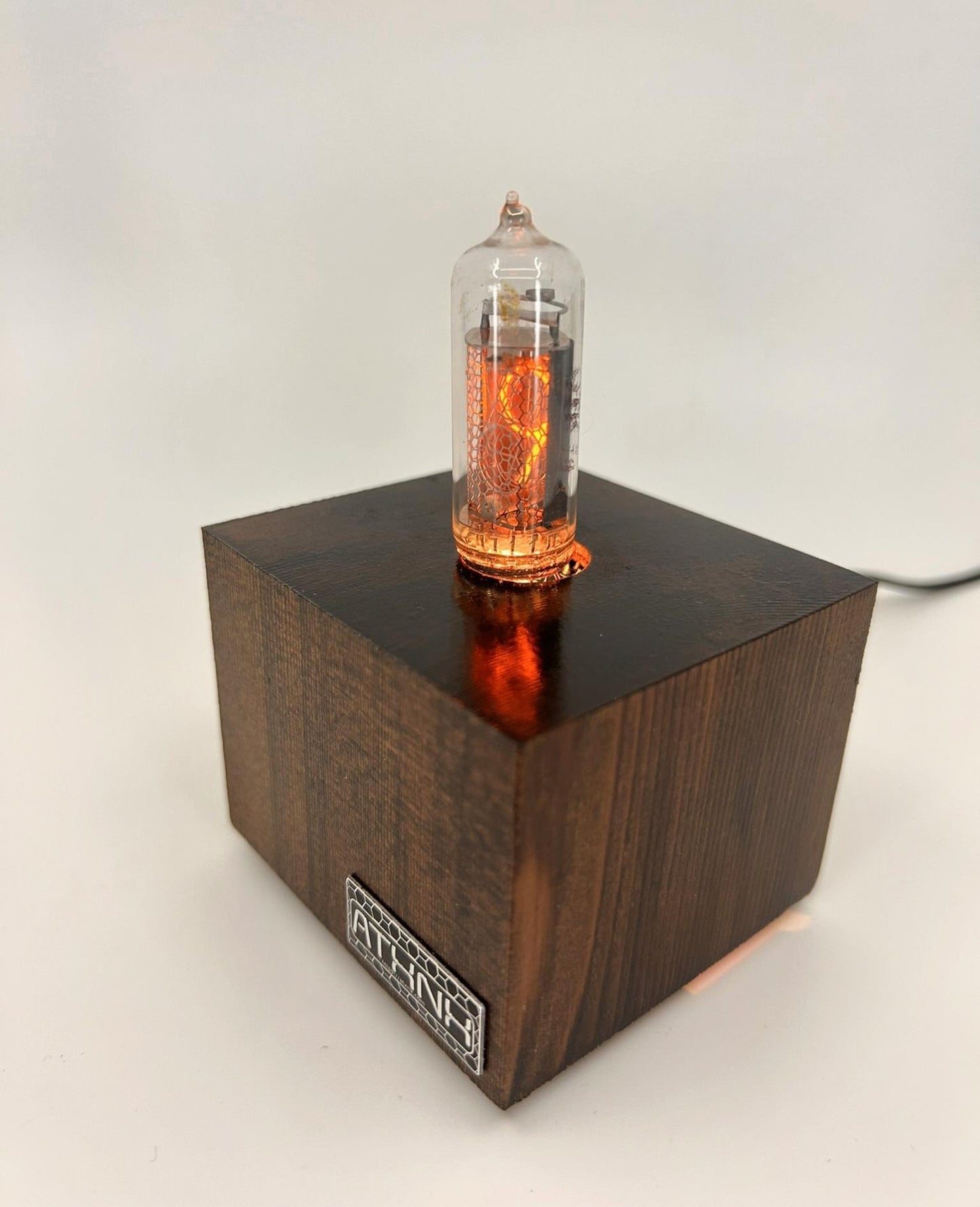 Cedar Single Nixie Tube Clock (Medium) - Vintage Retro Table Clock - Gift - Graduation - Wedding - Nixie