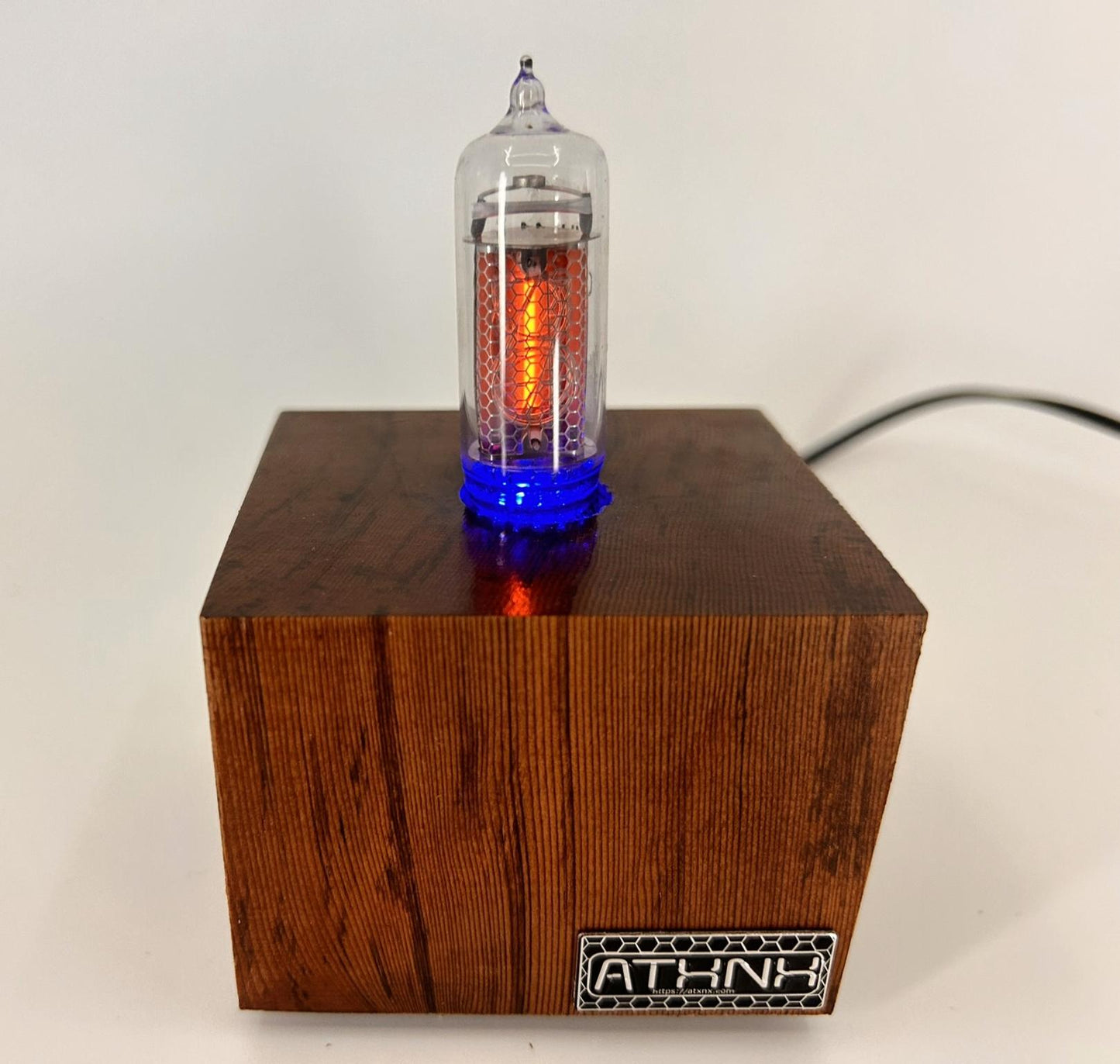 Cedar Single Nixie Tube Clock (Medium) - Vintage Retro Table Clock - Gift - Graduation - Wedding - Nixie