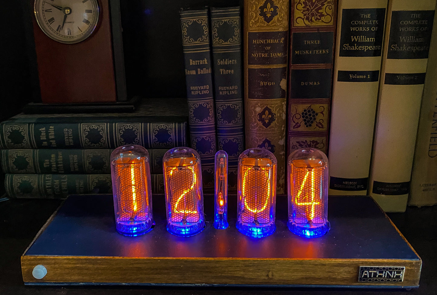 Navy Large Nixie Clock