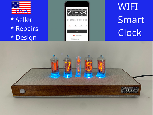 Parchment Medium Nixie Clock